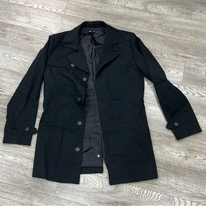 Simons Black Long Coat